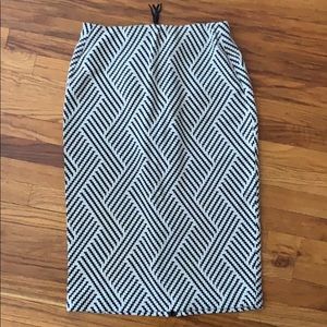 Lane Bryant Geometric Midi Pencil Skirt